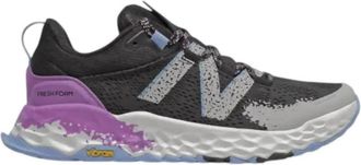 New Balance Womens Fresh Foam Hierro V5 Trail Shoes In Black/purple
