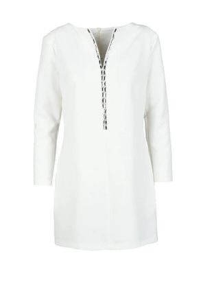 Access Fashion Long Dress - White