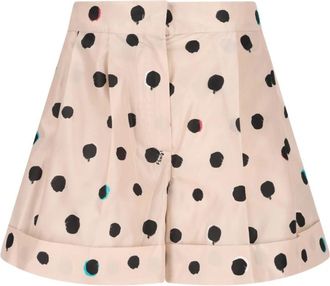 Fendi Short Shorts - Dames - Korte Broeken - Roze - XS - Leer - Korte Broeken