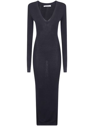 Entire studios Long Sleeve V Neck Midi