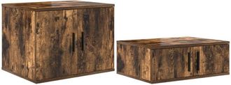 vidaXL Vidaxl - Storage Cabinet Smoked oak 108 x 41 x 40 cm Engineered wood