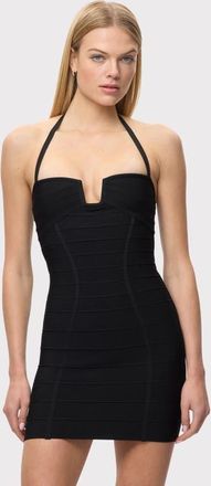 H&eacute;rve L&eacute;ger The Holly Dress in Black at Nordstrom, Size Xx-Small