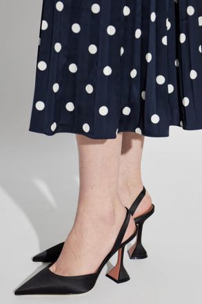 Amina Muaddi Lupita Heeled Shoes, Womens, Black