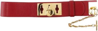 Celine Pre-owned Belts, female, Red, Size: ONE SIZE Pre-owned Leather Belt