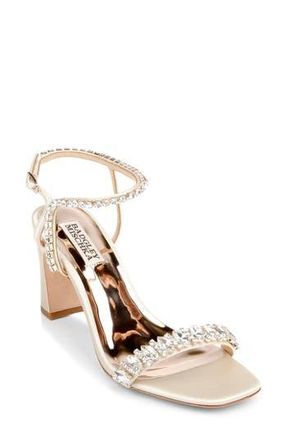 Badgley Mischka Badgley Mischka Marilee Ankle Strap Sandal in Ivory at Nordstrom Rack, Size 6.5