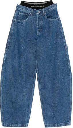 Alexander Wang Pre-Styled Mid-Rise Oversized Jeans Clothing