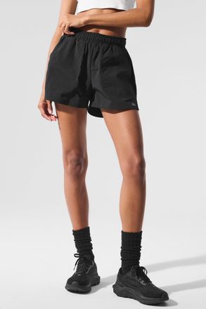 Alo | Alumni Short in Black, Size: Medium