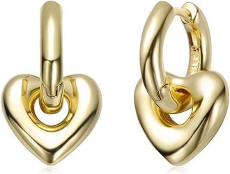 Rachel Glauber 14K Plated Huggie Earrings