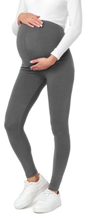 Be Mammy Womans Maternity Leggings Tights BE20-230 (Grey, XL)
