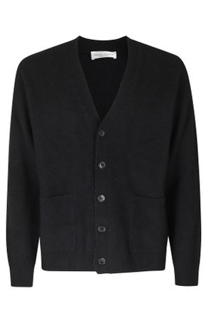 Roberto Collina Black Comfort Casentino Merino Wool Cardigan
