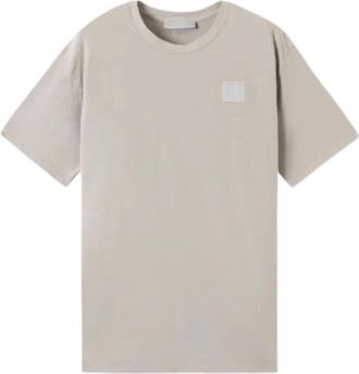 Stone Island Compass Logo Ghost T - Heren - T-shirts - Grijs - L - Katoen - Tops