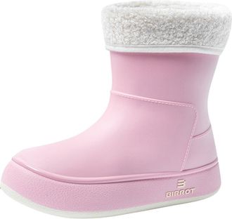 Generic Pink Mid-Calf Rain Boots for Women, Waterproof and Slip-Resistant, Comfortable for All-Day Wear, Ideal for Rainy Days, PVC Made
