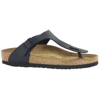 Birkenstock Gizeh BS Birko-Flor Unisex Toe Post Sandals - UK 7 - US 9 Women / 7 Men - EU 40 - Black Black - Size:UK 7