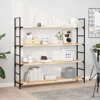 Berkfield Home Floating Shelves 2 pcs 120x30x2 cm Untreated Solid Wood Acacia in Brown | Size: 120 x 30 x 2 cm