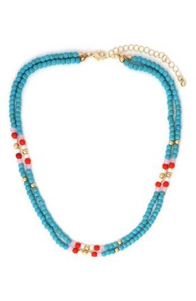 Panacea Two Row Beaded Necklace in Turquoise at Nordstrom Rack