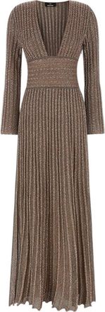 Missoni Brown V Neck Maxi Dress