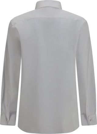 Giorgio Armani Mens Shirt Soft Cotton With French Collar Optical White