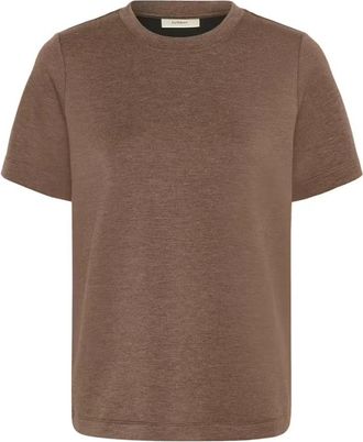 Inwear Vincent IW Melange Karmen T-shirt - Dames - T-shirts - Bruin - M - Polyester - Tops