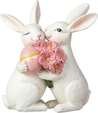 Glitzhome 7H Easter Loving Bunny Resin Table Decor in White at Nordstrom, Size Medium