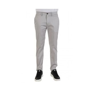 Harmont & Blaine Broeken, Heren, Grijs, M, Katoen, Twill Chino Broek