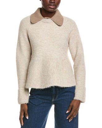 CeCe by Cynthia Steffe Cece Wool-Blend Peplum Sweater