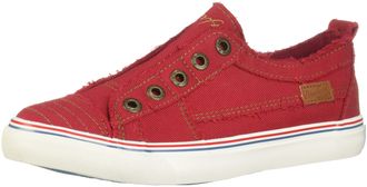 Blowfish Womens Play Sneaker, Jester Red Hipster Smoked Twill, 6.5 UK