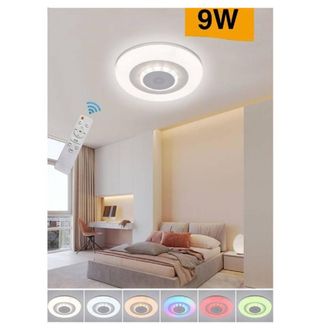 Trade Shop Trade Shop Traesio - Trade Shop - Plafoniera Soffitto Luce Led Rgb Bluetooth Cassa Telecomando Dimmerabile C44-rgb-o