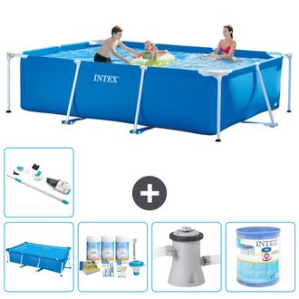 Intex Piscina Con Estructura Rectangular - 300x200x75 Cm - 7-piezas S30162