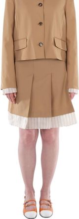 Marni Panelled Pleated Mini Skirt, Brand Size 42 ( US Size 10 )