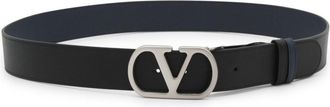 Valentino Garavani Belts Black-Marine-Uomo