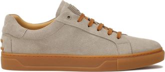 Kazar Taupe su&egrave;de sneakers met bruine accessoires - Heren - Sneakers - Beige - 40 EU - Su&egrave;de - Schoenen