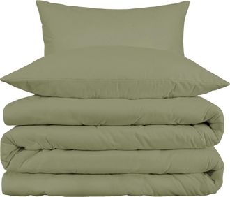 Superior 1000-Thread Count Breathable Egyptian Cotton Classy Solid Duvet Cover Set