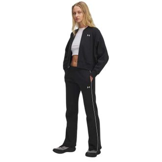 Under Armour Rival-joggingbroek met zijstrepen en uitlopende pijpen voor dames (Zwart)