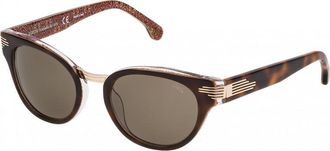 Lozza Womens SL4075M500GB5 50 Sunglasses - Brown - One Size