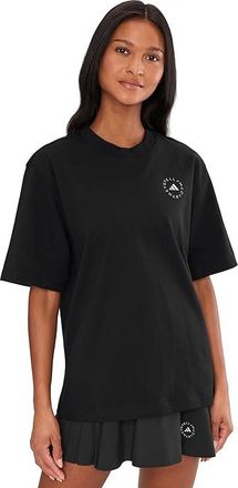 adidas by Stella McCartney By Stella Mccartney Loose T-shirt Womens Workout Black : 2XS, Cotton