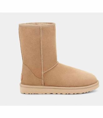 UGG Womens Classic Short Ii Boot In Mustard Seed