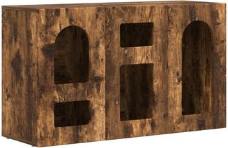 vidaXL Aparador Roble Ahumado 100 X 35 X 59 Cm Madera De Ingenier&iacute;a Vidaxl