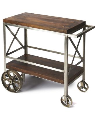 Butler Specialty Company Butler Specialty Merrill Metal & Wood Trolley Server