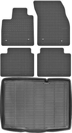 OEM Juego De Alfombrillas De Goma Para Coche Y Alfombrilla Para Maletero Para Ford Focus Iv Hatchback (2018)