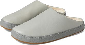 Olukai Hamani Mens Shoes Smoke/Storm Grey : 10 D - Medium, Leather/Rubber/Sheepskin