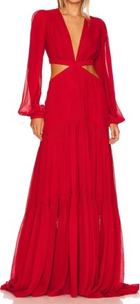 A.L.C. Isabelle Dress In Garnet