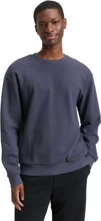 Tom Tailor Denim Sweatshirt TOM TAILOR DENIM, Herren, Gr. XL, urban medium grau, Sweatware, Obermaterial: 100% Baumwolle, unifarben, regular fit normal, Rundhals, Ripp