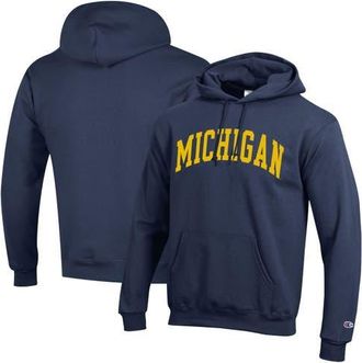 Champion Mens Champion Navy Michigan Wolverines Basic Arch Fleece Pullover Hoodie at Nordstrom, Size Xx-Large