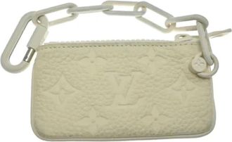 Louis Vuitton Tweedehands Canvas Louis Vuitton tassen - Dames - Vintage Clutch - Wit - ONE Size - Vintage