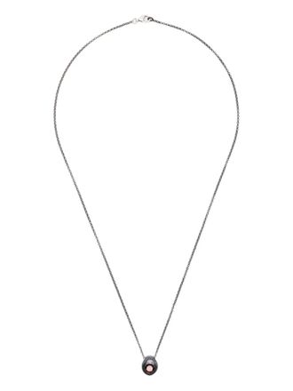 Rosa Maria Collana in argento sterling con granato