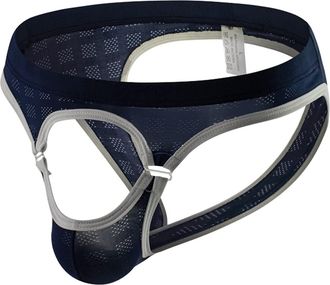 Generic Jock Straps for Men Front Open Hole G-String Thong Hollow Out Thong Underwear Mankini for Man Bulge Pouch JockStraps Panties T-Back Bikini Lingerie Se