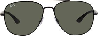 Ray-Ban Green Aviator Unisex Sunglasses RB3683 002/31 56