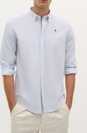 Scalpers Thin Jon Bd Shirt in Skyblue Stripes at Nordstrom, Size 44 Eu