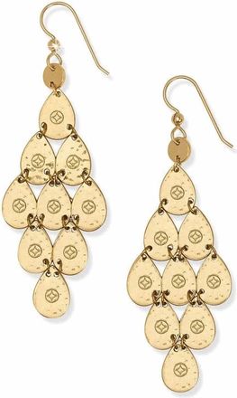 Brighton Palm Canyon Teardrop French Wire Earrings In Gold