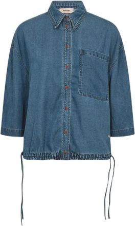 Mos Mosh Denim Shirt - Dames - Spijkeroverhemden - Blauw - S - Denim - Overhemden